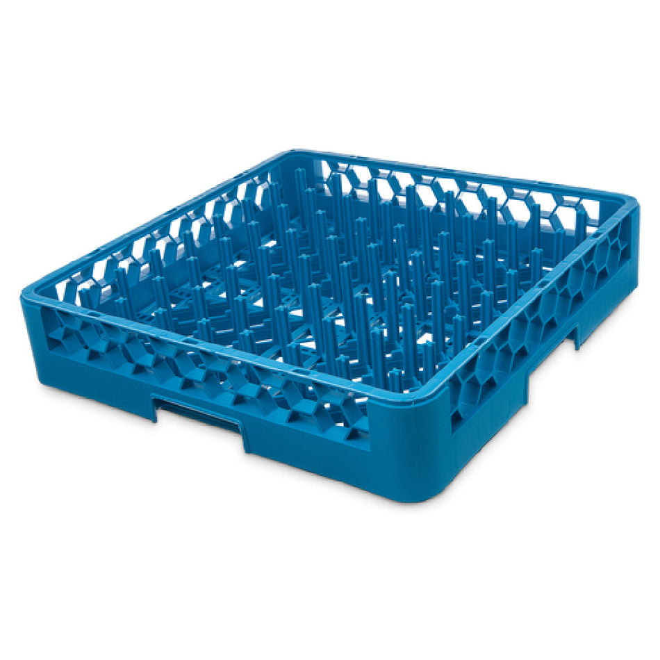 Carlisle RP14 Full Size Peg Rack with Standard Pegs Plate Locks Blue Polypropylene