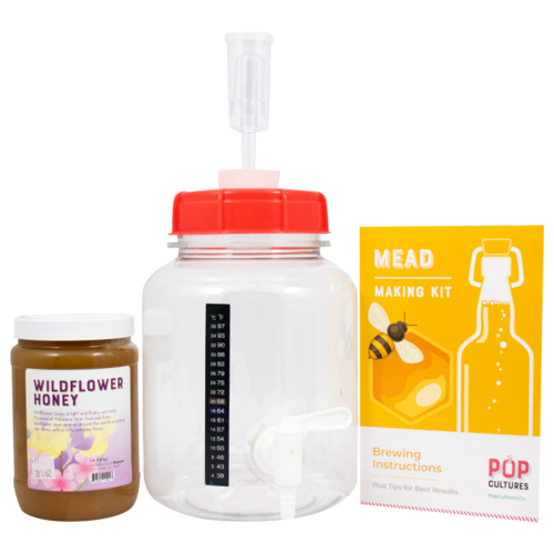 Pop Cultures | Mead Making Equipment Kit w/ Wildflower Honey