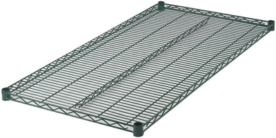 Winco VEX-2448 48 Inch Shelf Wire Epoxy Coated Green with Sleeve Clips