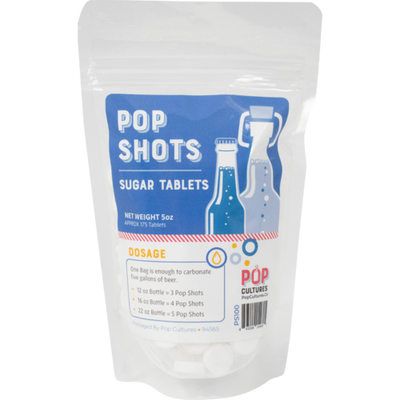 Pop Cultures Pop Shots™ Sugar Tablets - Precision Carbonation Tablets