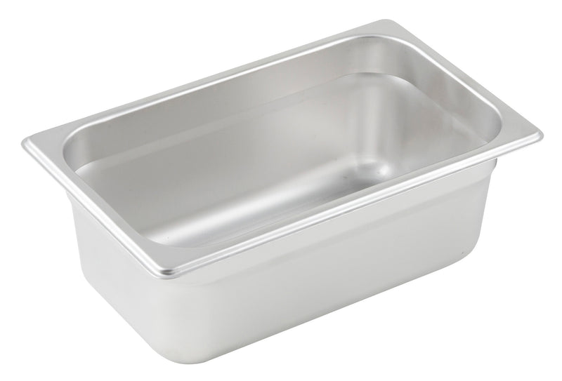Winco SPJP-404 10-5/6 Inch Width 23 Gauge Anti-Jamming Steam Table Pan