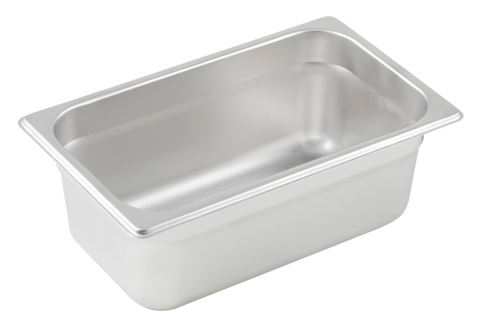 Winco SPJP-404 10-5/6 Inch Width 23 Gauge Anti-Jamming Steam Table Pan