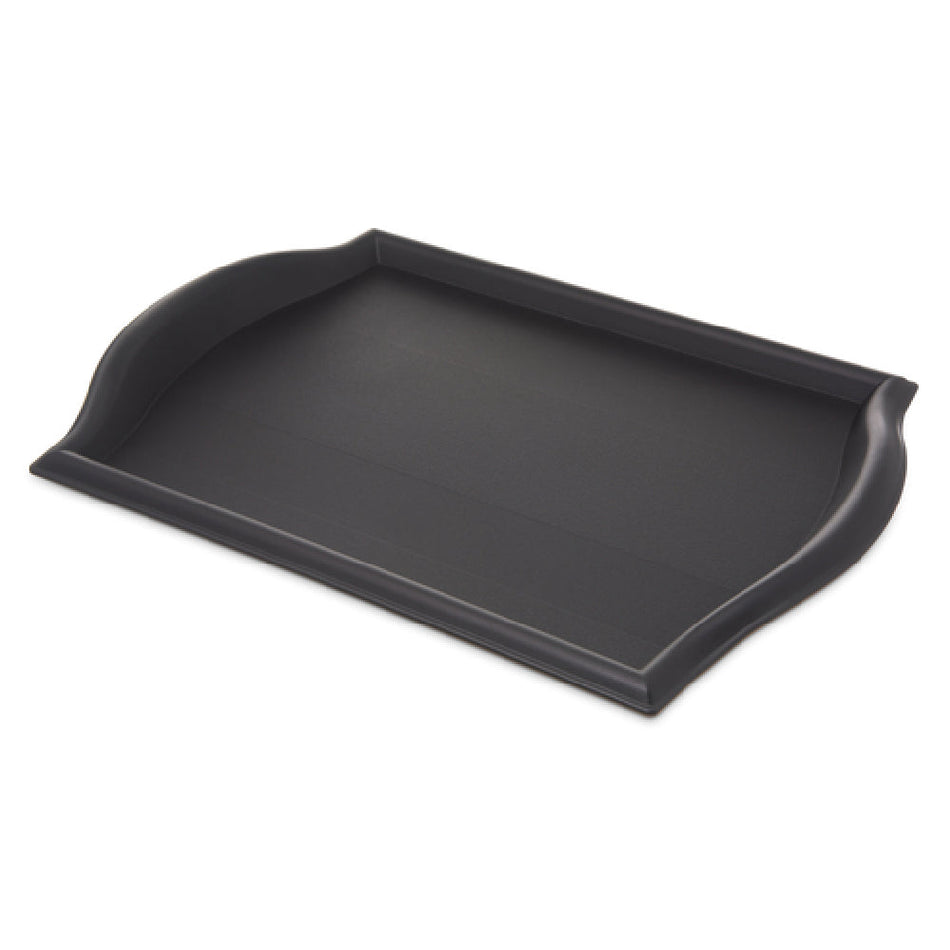 Carlisle 1217BT03 12 Inch Tray Fast Food Curved Handles Black Polypropylene