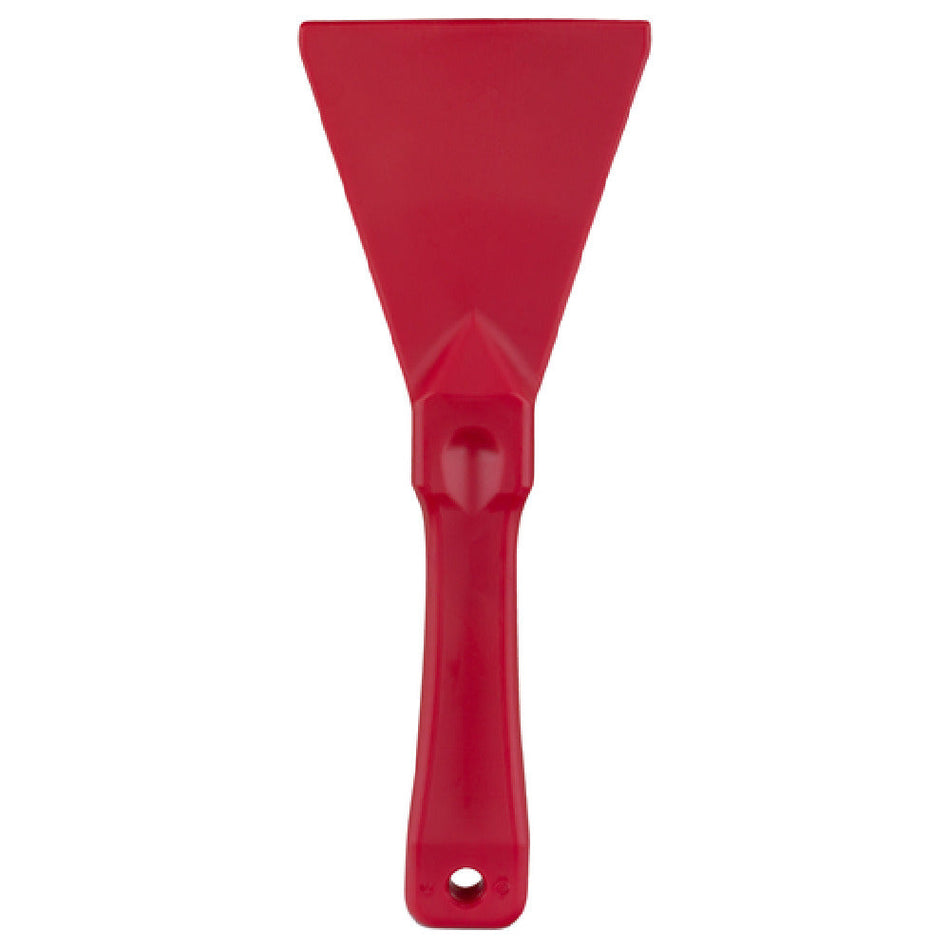 Carlisle 40230EC05 3 Inch Plastic Handle Red Grill Scraper with Durable Blade