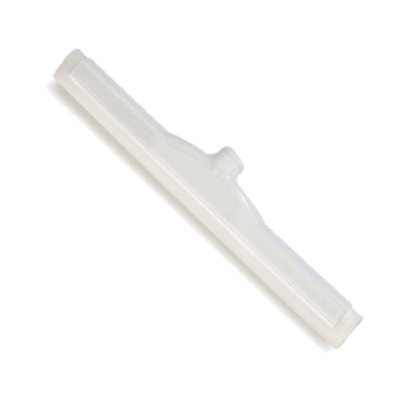 Carlisle 4156702 18 Inch Hygienic Floor Squeegee Head Plastic White Foam Rubber
