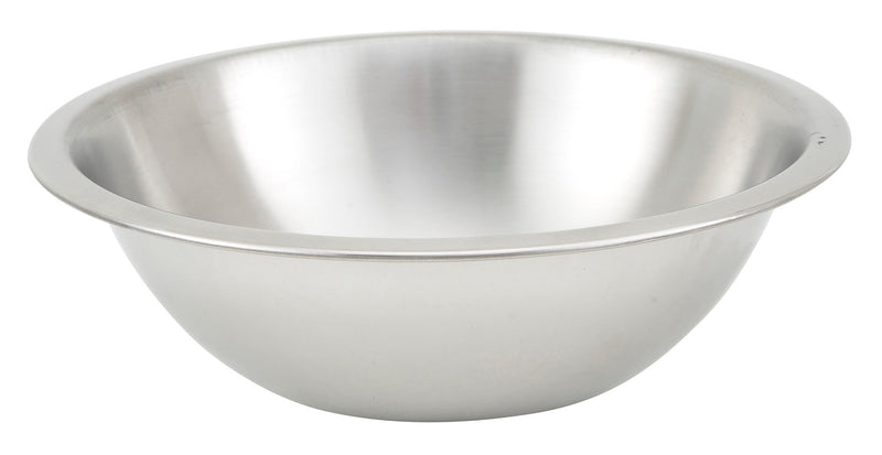 Winco 3 Quart Heavy-Duty Stainless Steel Mixing Bowl - Reinforced