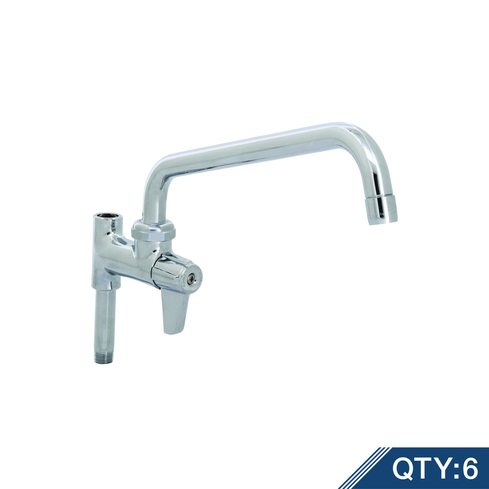 Add-On Faucet w/ Quarter-Turn Ceramic Cartridge & 12" Swing Nozzle w/ Laminar Flow Device. (Qty 6)