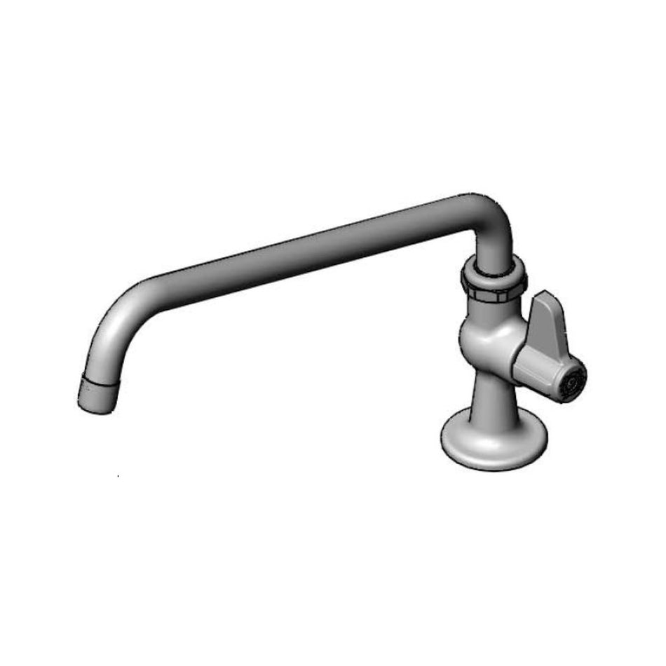 Single Supply Deck Mount Faucet with 1.5 GPMAerator and 1/2" NPSM Male Inlet