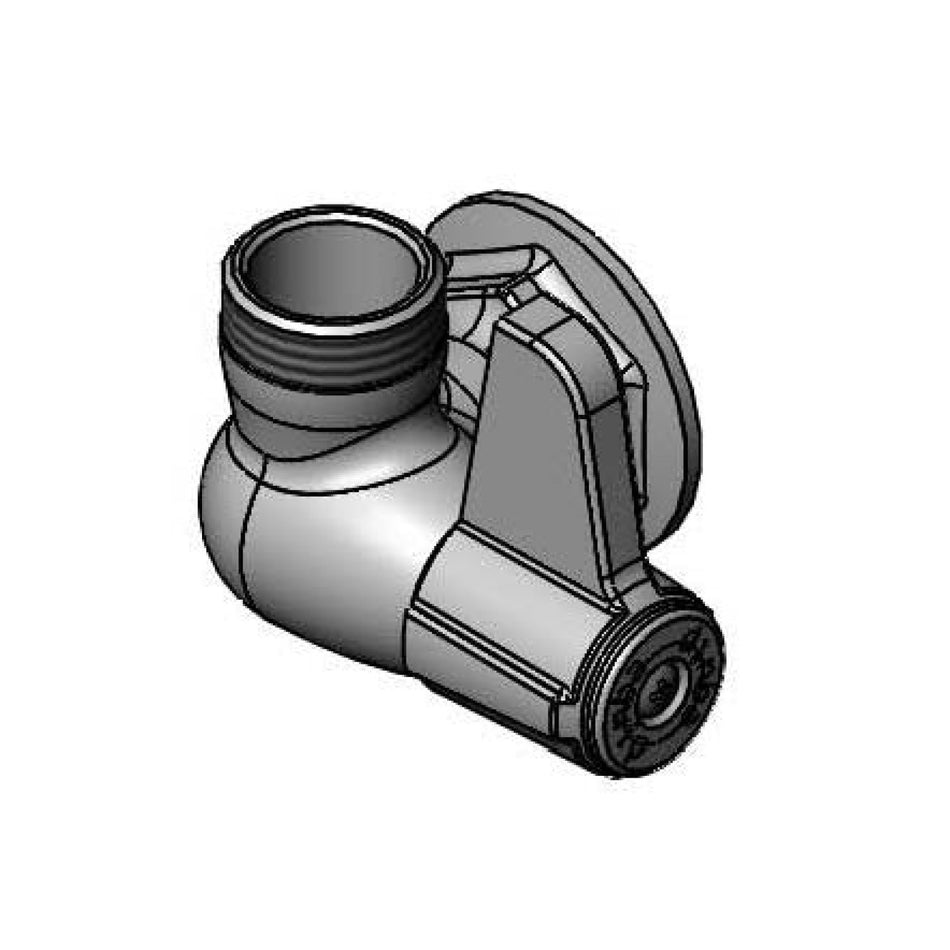 equip Single Hole, Single Temp Wall Mount Faucet, Less Nozzle, 1/2" NPT Female Inlet