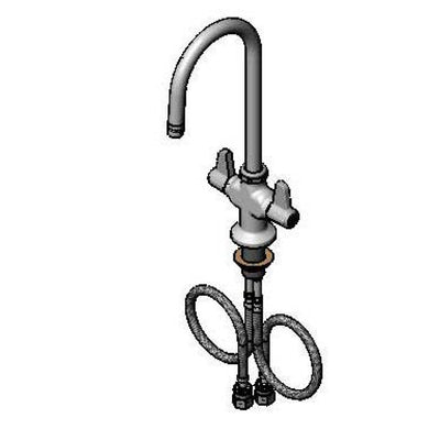 T&S Brass 5F-2SLF05 Equip Single Hole Faucet - G1/2 Inlets & 5-1/2" GN