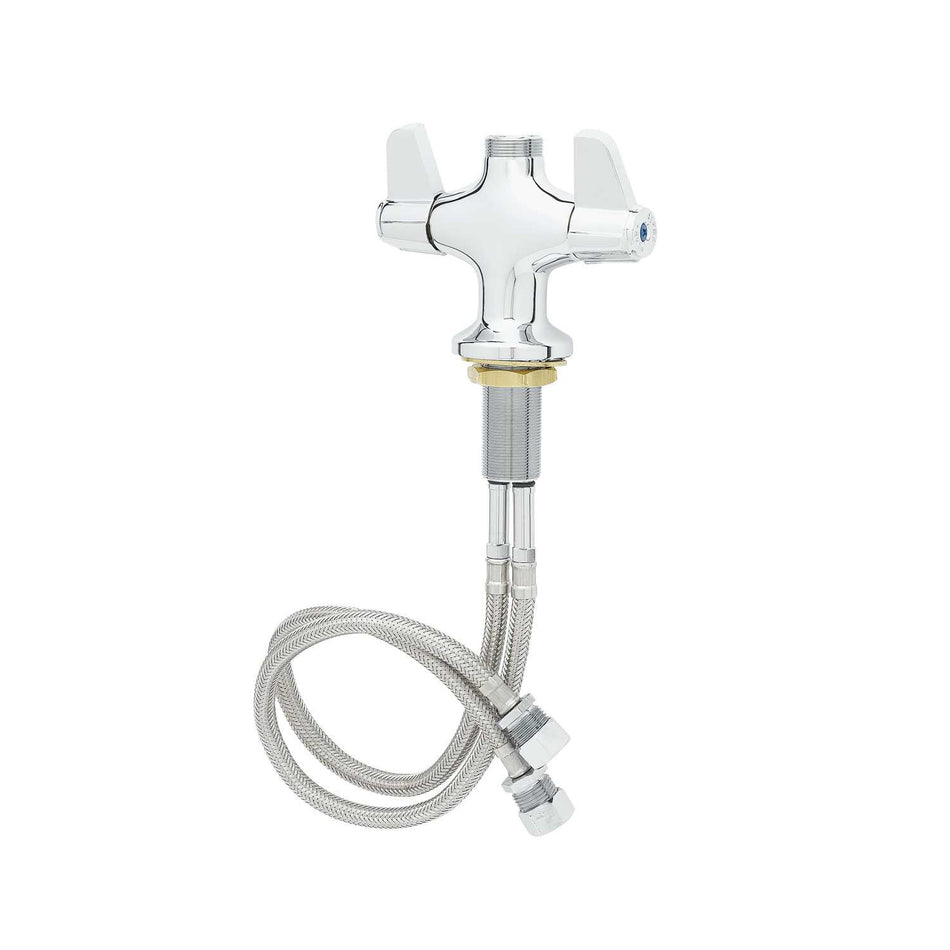 T&S 5F-2SLX00 Deck Mount Faucet Less Nozzle, Single Hole Base