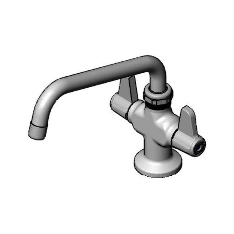 Single Hole Deck Mount Mixing Faucet with Swing Nozzle with 1.5 aerator