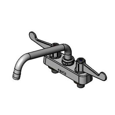 T&S Brass 5F-4CWX08 Equip Workboard Faucet - Wrist Handles & 8" Nozzle