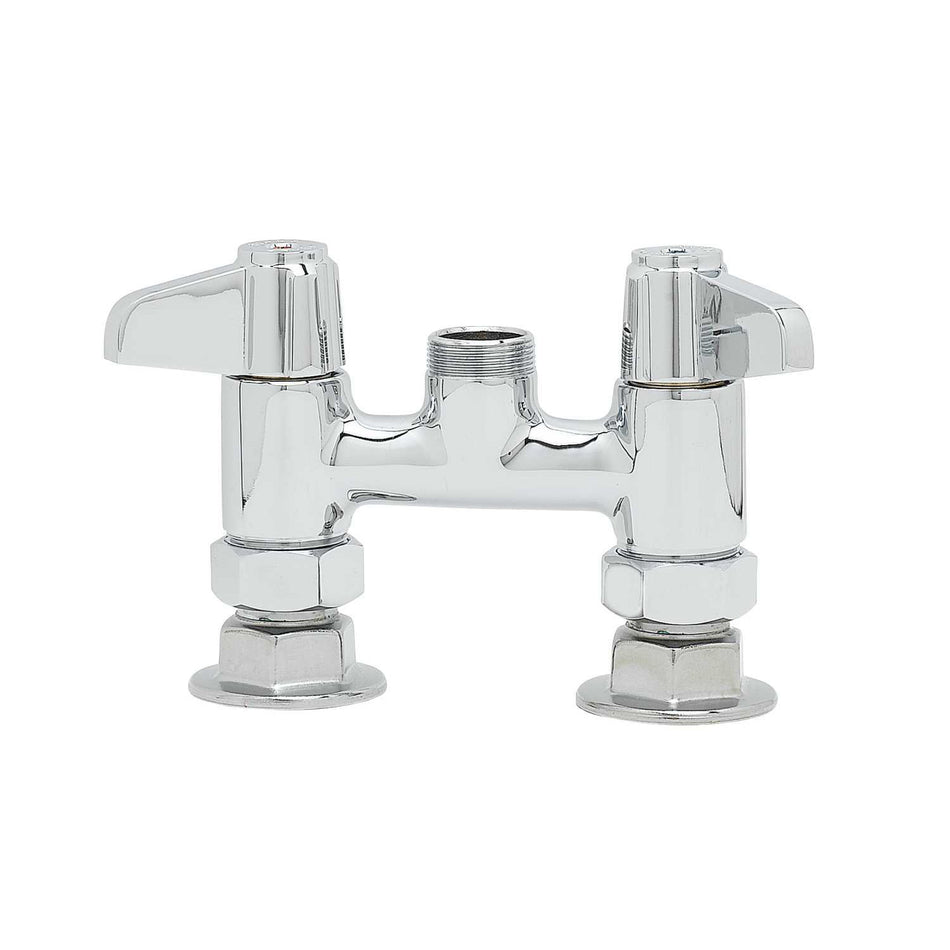 T&S 5F-4DLX00 Faucet, 4 C/C Deck Mount, Swivel Base, Less Nozzle