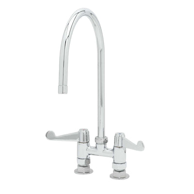 T&S Brass 5F-4DWS09 Equip Deck Mount Faucet - 9" Swivel GN Spout