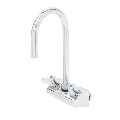 T&S Brass 5F-4WLX05 Equip Wall Mount Faucet - Gooseneck Spout