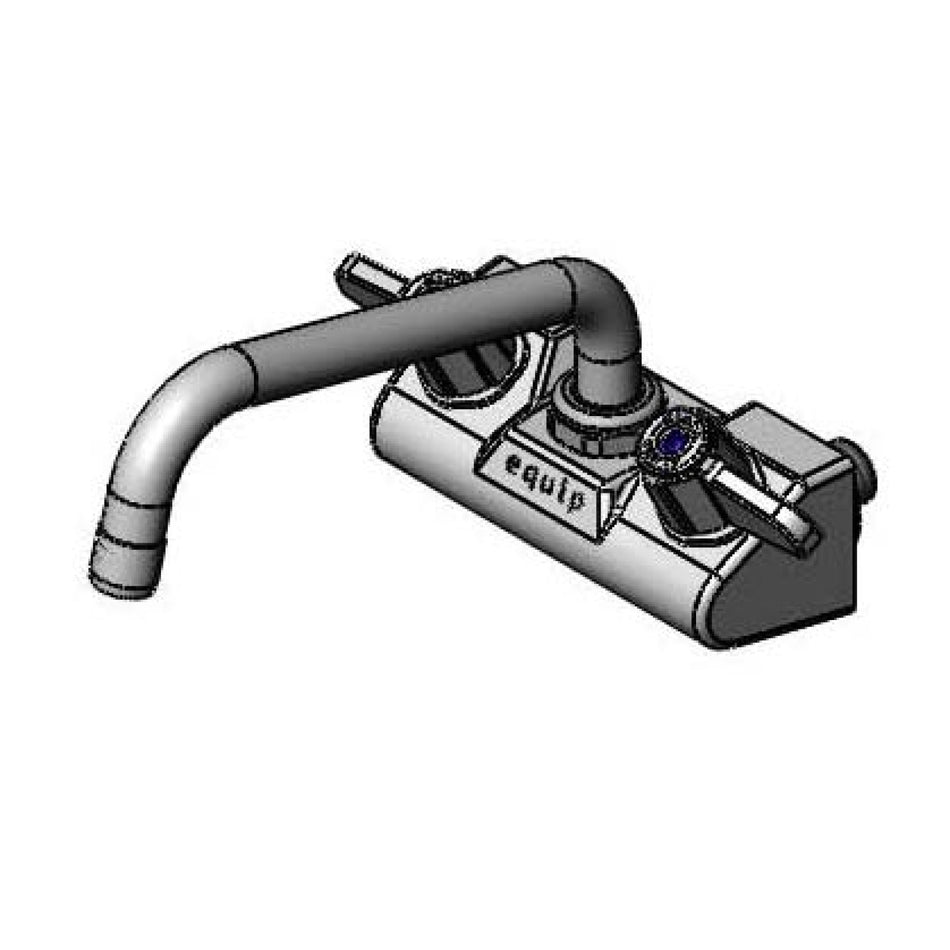 Equip 4" Wall Mount Faucet w/ 8" Swivel Nozzle, 2.2Gpm Aerator