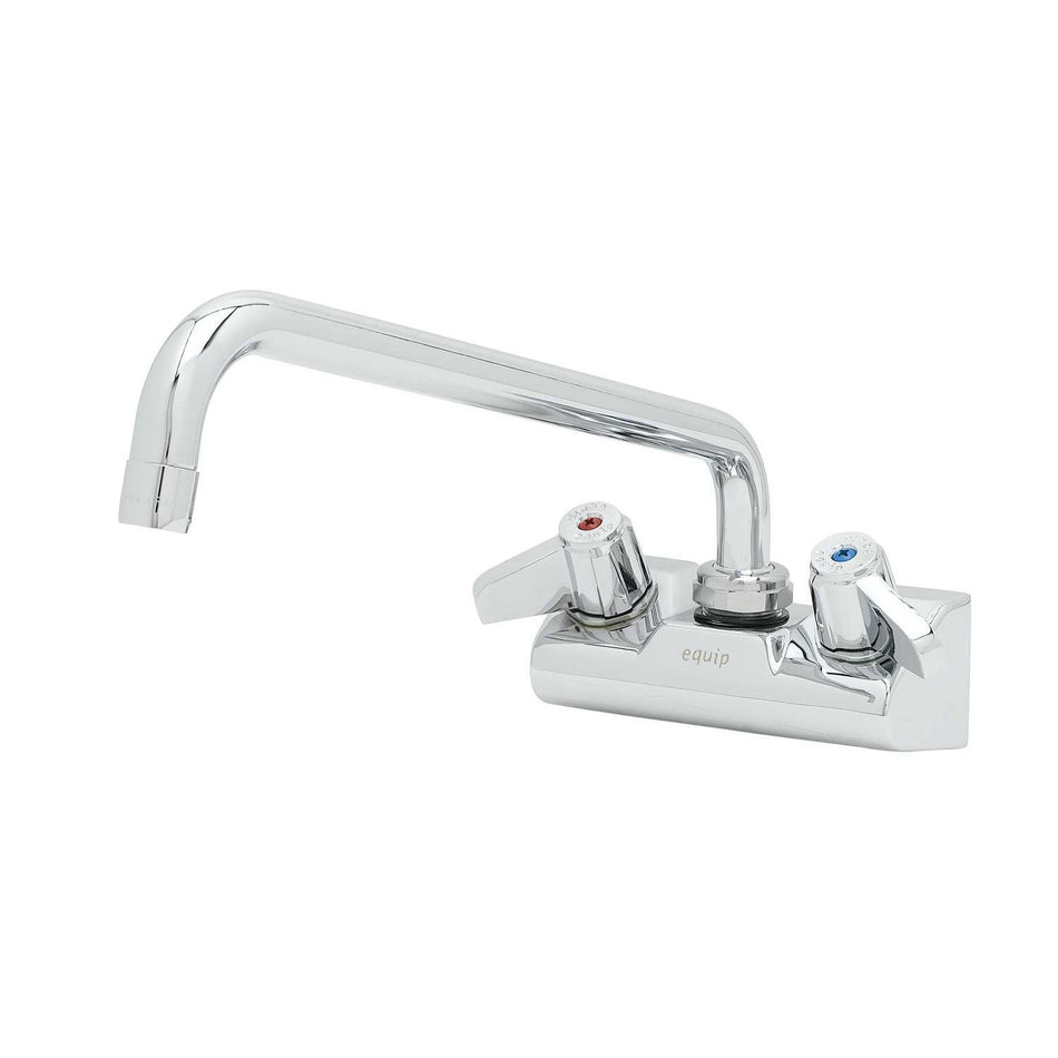 Equip 4" Wall Mount Faucet w/ 12" Swivel Nozzle, 2.2Gpm Aerator
