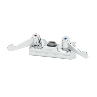 T&S Brass 5F-4WWX00 Equip Wall Mount Faucet Base - 4" Handles