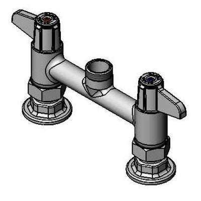 T&S Brass 5F-6DLX00 Equip Deck Mount Faucet Base - 6" Centers