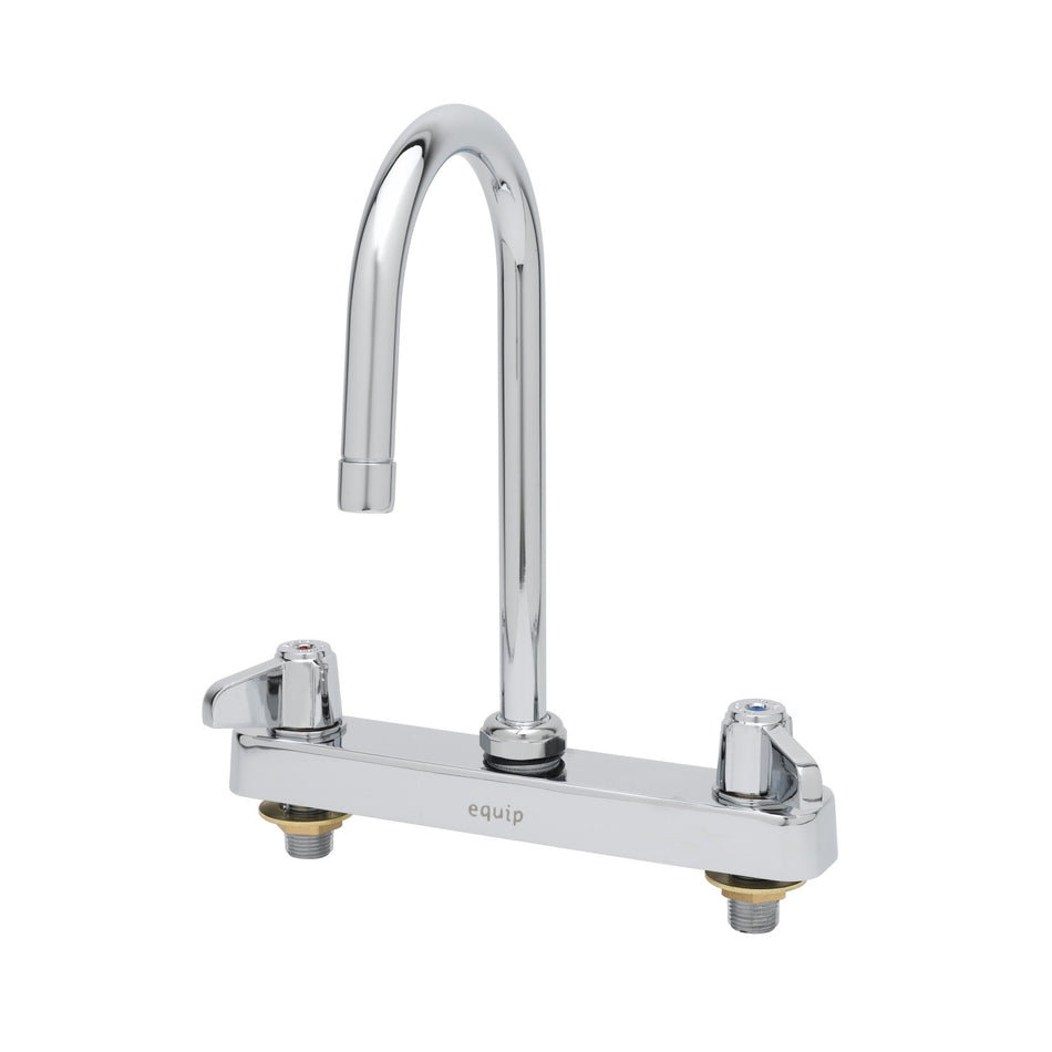 T&S Brass 5F-8CLX05 Equip Workboard Faucet - Gooseneck Spout