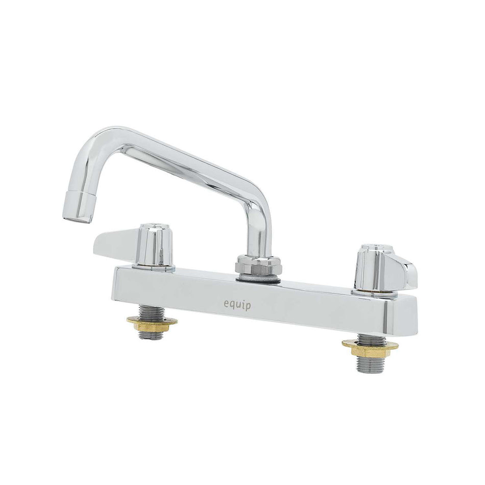 Equip 8" c/c Deck Mount Workboard Faucet, 6" Swing Nozzle, Lever Handles