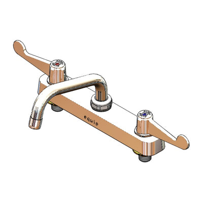 T&S Brass 5F-8CWX06 Equip Workboard Faucet - Wrist Handles & 6" Nozzle