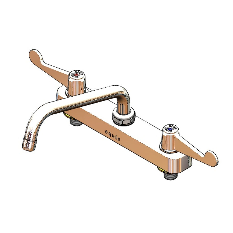 T&S Brass 5F-8CWX08 Equip Workboard Faucet - Wrist Handles & 8" Nozzle