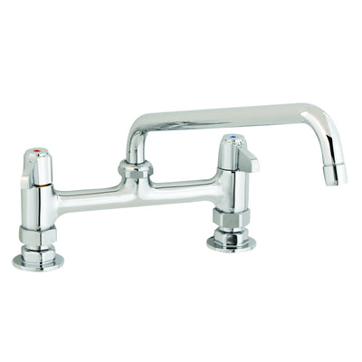 T&S Brass 5F-8DLS10A Equip Deck Mount Faucet - 10" Nozzle & Supply Kit