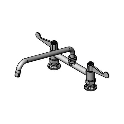 T&S Brass 5F-8DWS12-F15 Equip Deck Mount Faucet - 1.5 GPM & 12" Nozzle