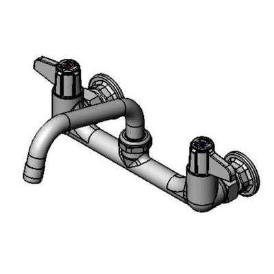 T&S Brass 5F-8WLS06 Equip Wall Mount Faucet - 6" Nozzle & Supply Kit