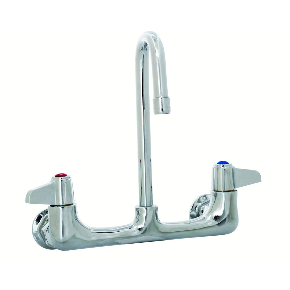 Faucet, Wall Mount, 8" Centers, 3" Rigid Gooseneck