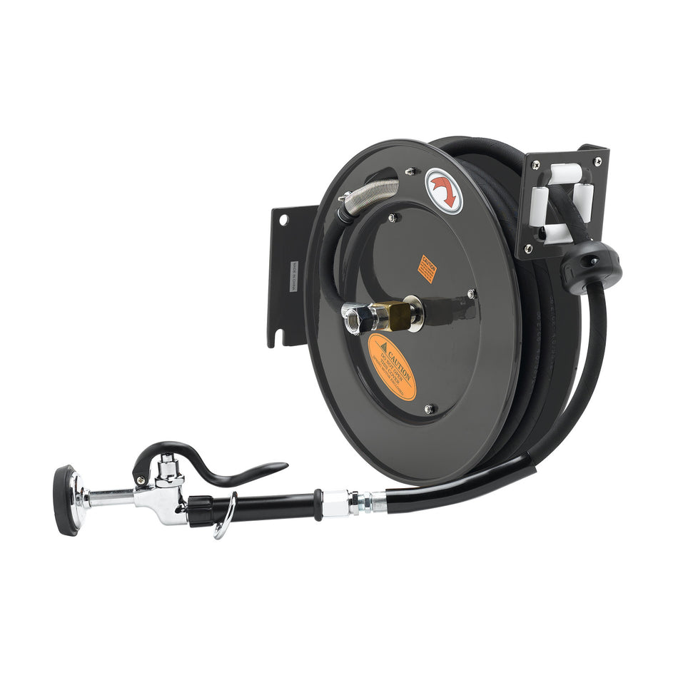T&S Brass 5HR-232-01-A Open Hose Reel - Spray Valve & Adapter