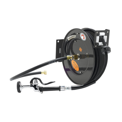 Equip Open Hose Reel 3/8" x 35' W/Garden Hose Adapter & 5Sv-Wh