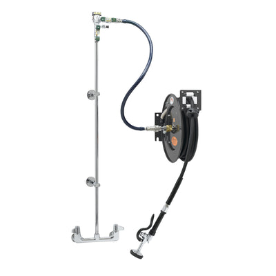 T&S Brass 5HR-232-01XE1 Hose Reel System - 8" Wall Mount Base