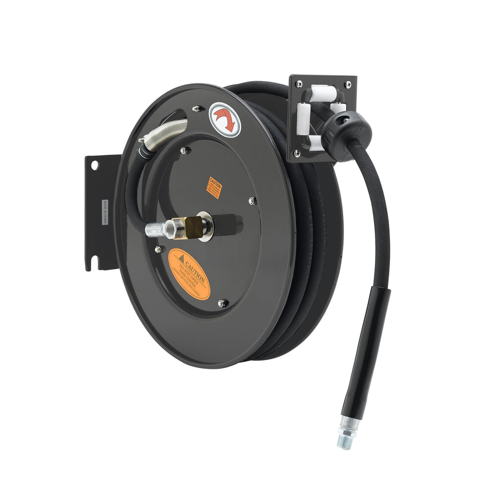 Hose Reel, Open, Powder Coated Steel, 35' x 3/8" ID Hose EQUIP