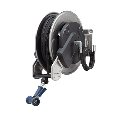 T&S Brass 5HR-351-12 SS Open Hose Reel - 65' Hose & Brass Gun