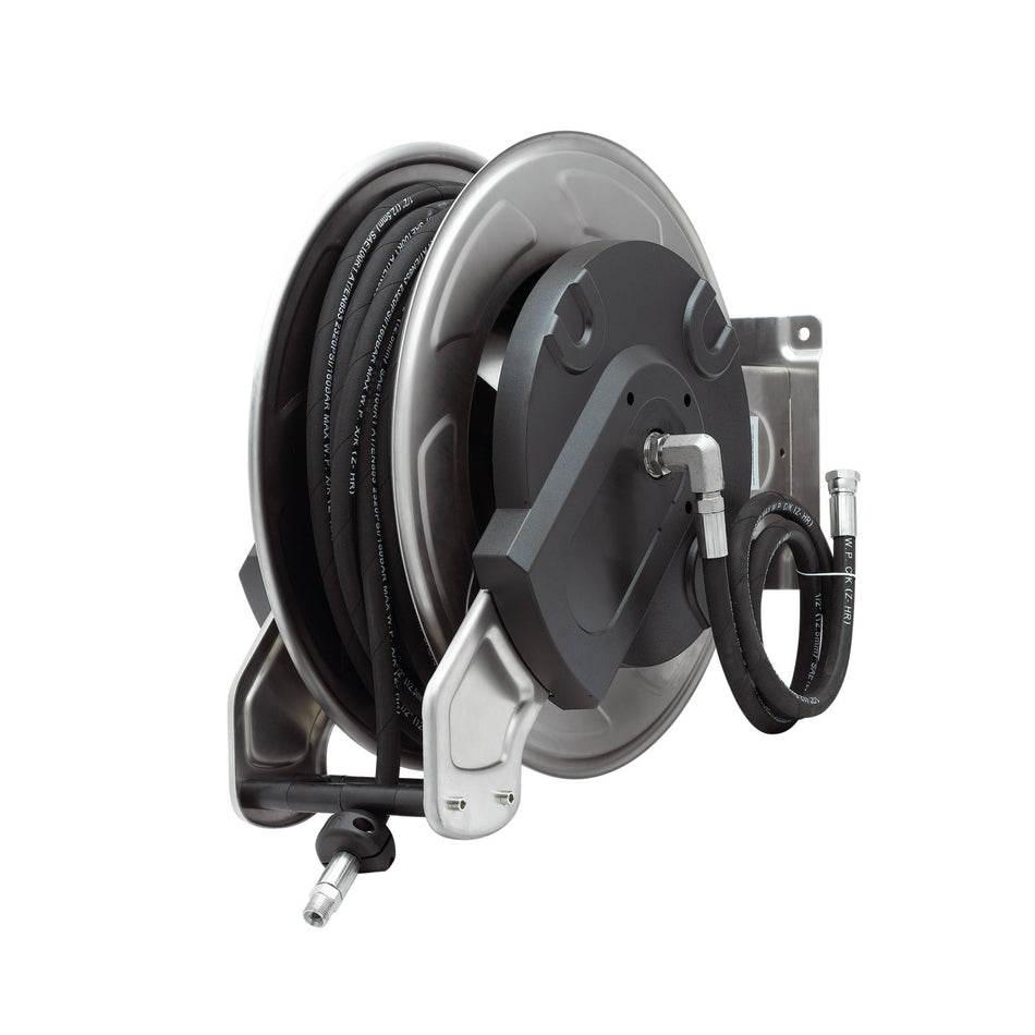 T&S Brass 5HR-351 SS Open Hose Reel - 65' Hose (No Valve)