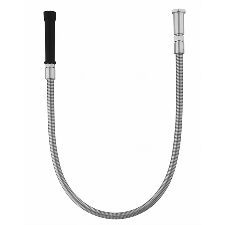 24" Flex Stainless Steel Hose, Black Handle Equip