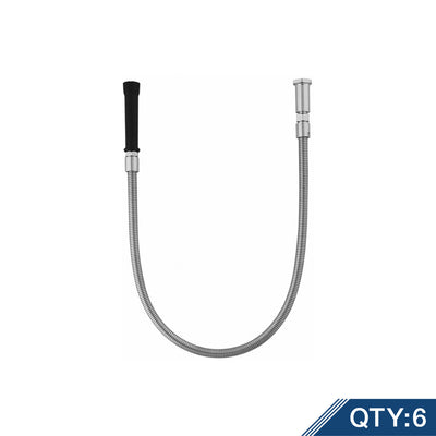 T&S Brass 5HSE44-PQ6 Master Pack (6) SS Flexible Hoses - 44"