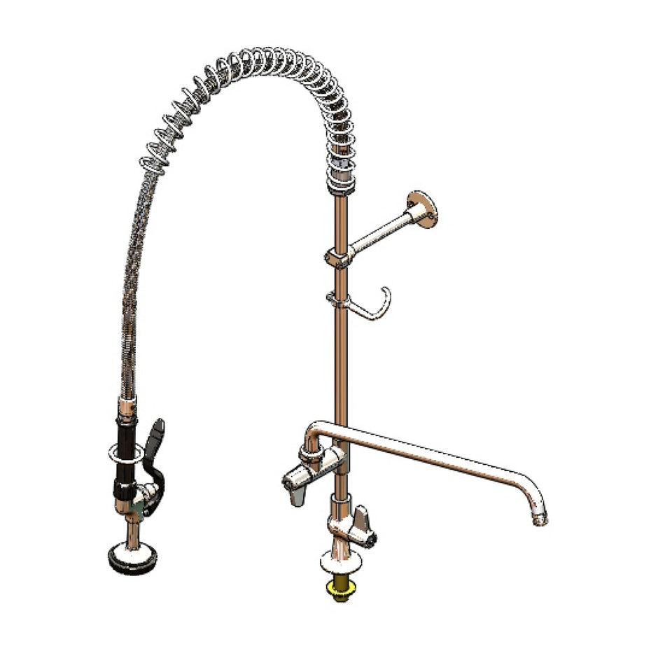 T&S 5PR-1S18 39"H Deck Mount Pre Rinse Faucet - 1.15 GPM, Nozzle Only