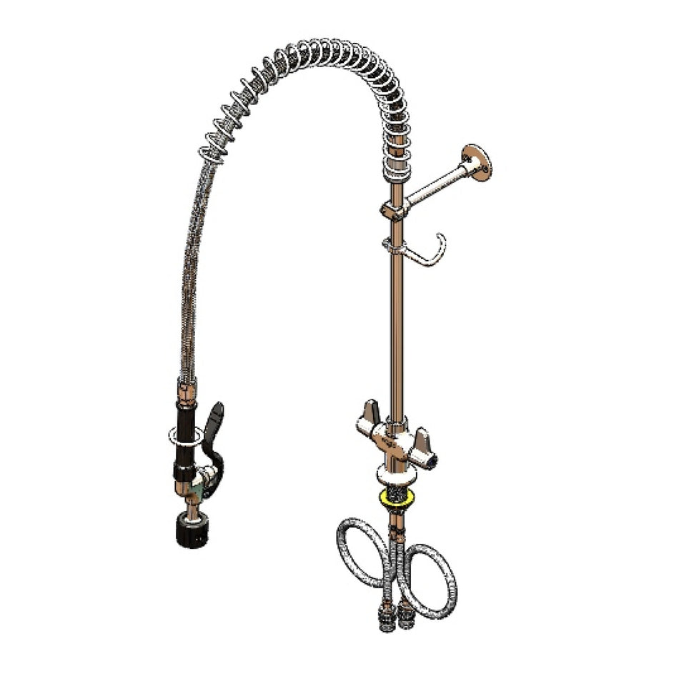 T&S Brass 5PR-2S00-C Equip Pre-Rinse - 1.2 GPM Valve & Single Hole
