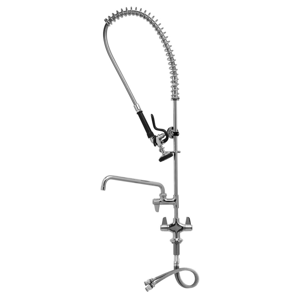 T&S 5PR-2S12 38 9/16"H Deck Mount Pre Rinse Faucet - 1.15 GPM, Base with Nozzle