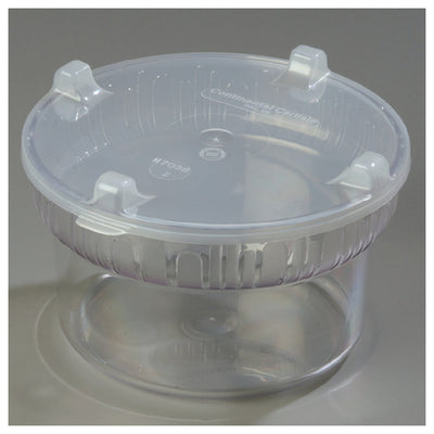 Carlisle 703907 1.9 Quart Clear Polycarbonate Bowl with Snap-on Lid