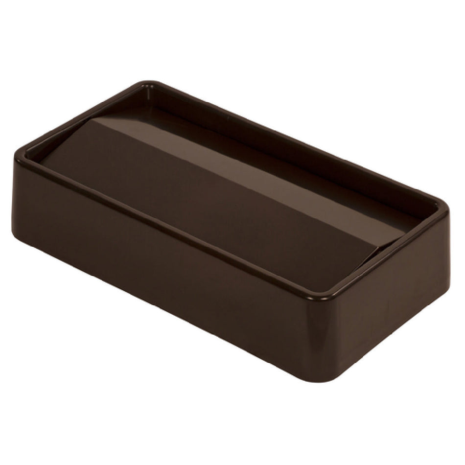 Carlisle 34202469 20 Inch Swing Top Lid Brown Plastic for 15/23 Gallon Containers