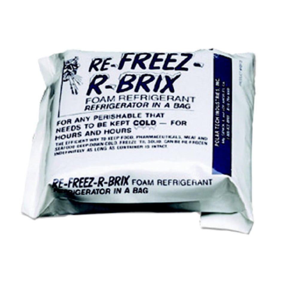 Carlisle B6180 10 Inch Refreezable Ice Packs 6 Packs White Food Safe