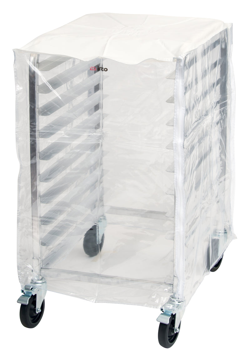 Winco ALRK-10-CV PVC Sheet Pan Rack Cover for 10 Tier Racks Clear