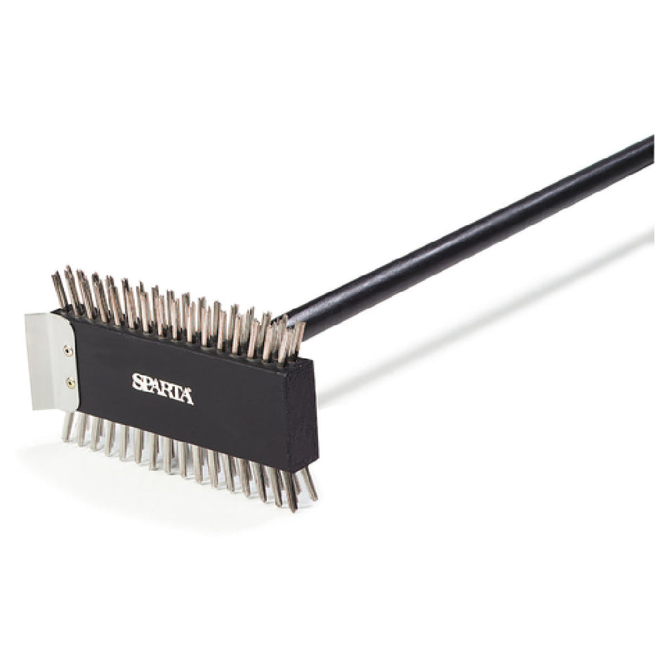 Carlisle 4029000 30-1/2 Inch Broiler Master Brush with Treated Wooden Head