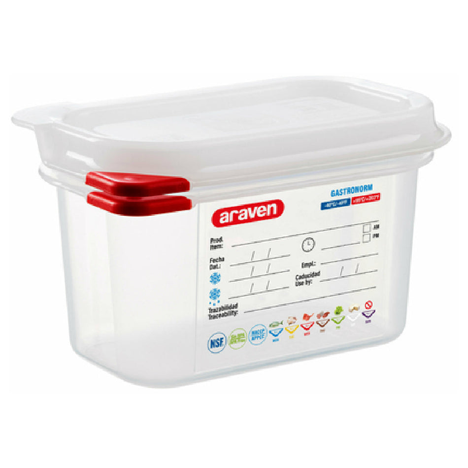 Carlisle 03021 1.1 Quart Food Storage Container Polypropylene with Lid