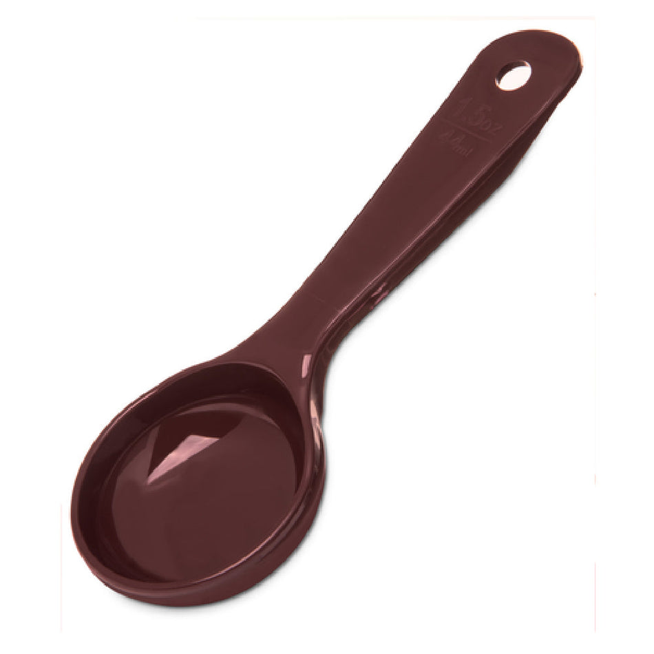 Carlisle 492201 1-1/2 Oz Solid Portion Spoon Reddish-Brown Acetal